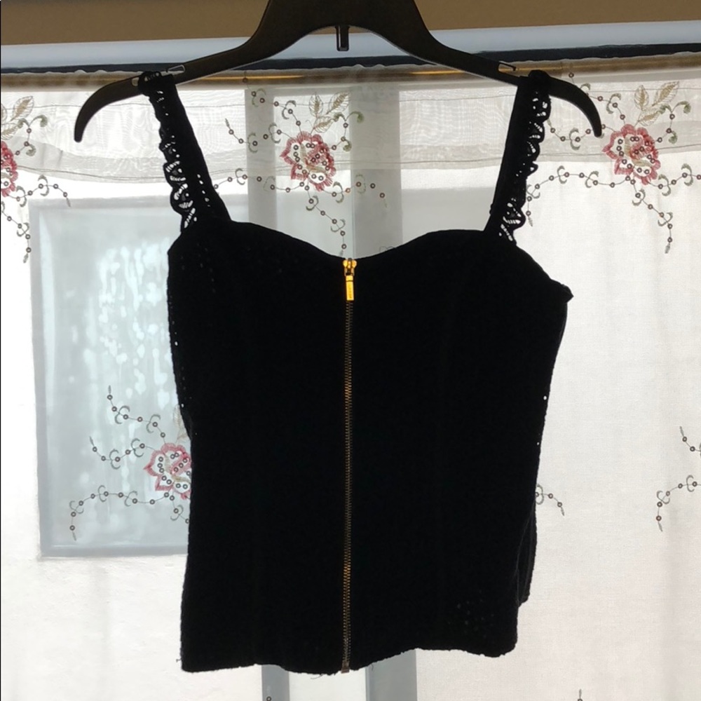 Bebe Black Corset Top